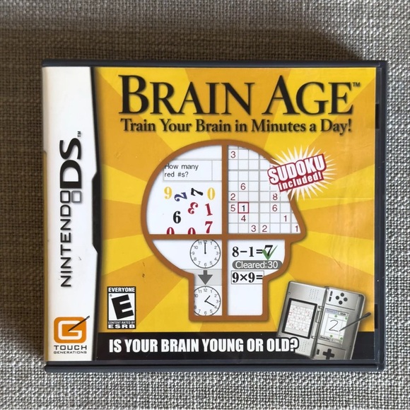 Brain Age: Train Your Brain in Minutes a Day! Nintendo DS Lite 3DS CIB Complete - Picture 4 of 6